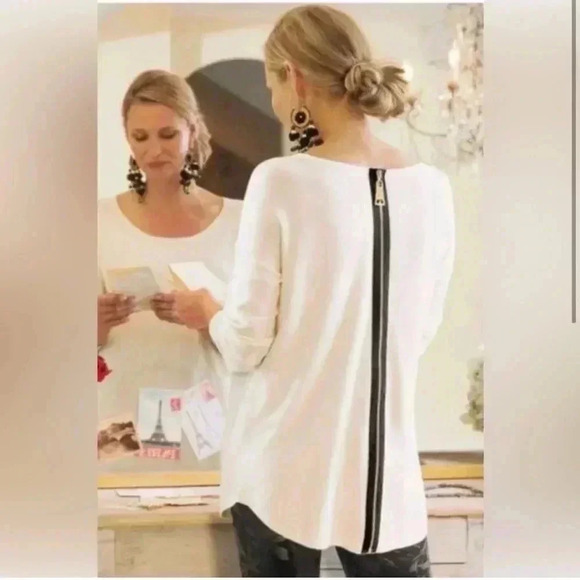 Soft Surroundings Margulies Zip Back Size M - Picture 1 of 5